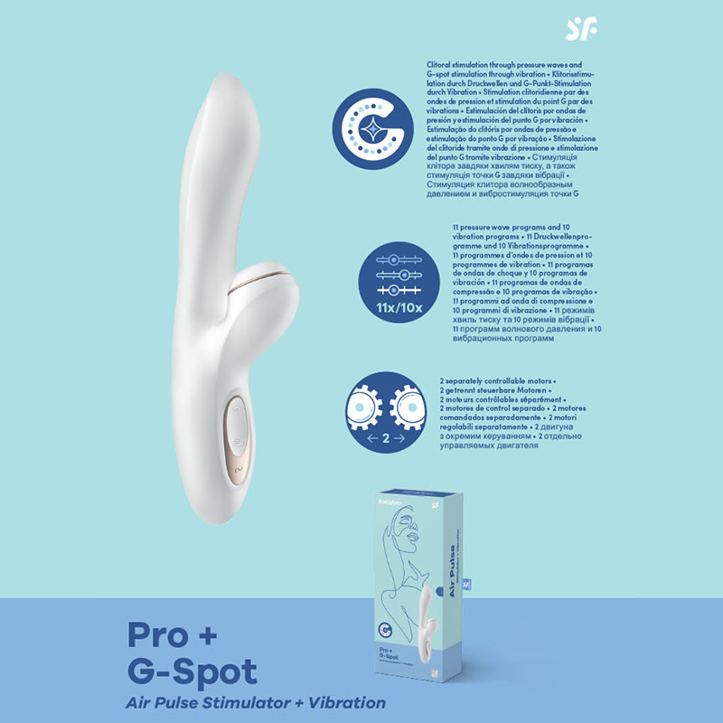 Satisfyer Pro + G-Spot Rabbit Vibrator Details